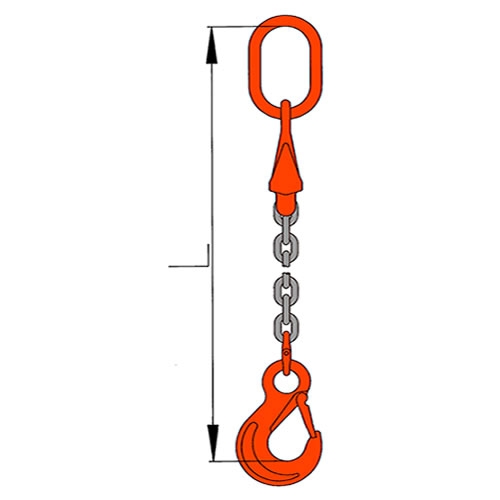 Vázací řetěz oko-hák se zkracovačem pr. 8mm, L=3m G10
